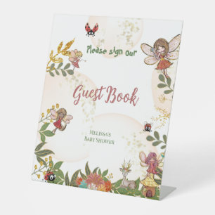 Expositor En L Woodland Enchant Fairy Ladybug Guest Book