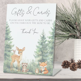 Expositor En L Woodland Forrest Animals Baby Shower