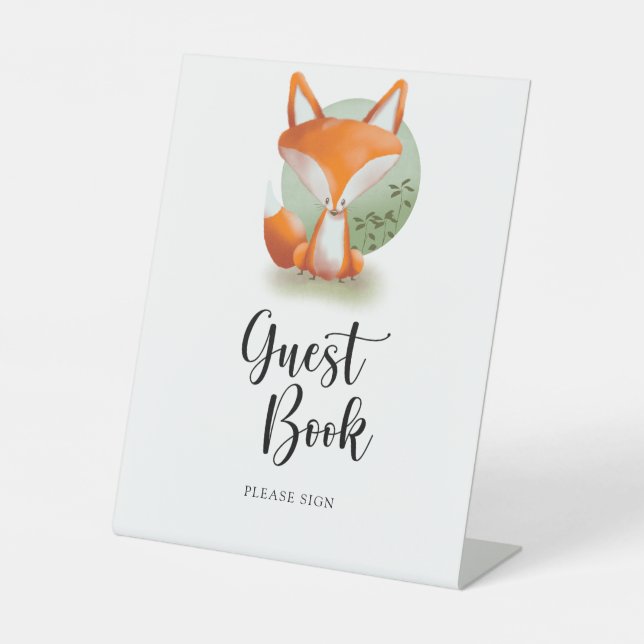 Expositor En L Woodland Fox - Libro de invitados (Anverso)