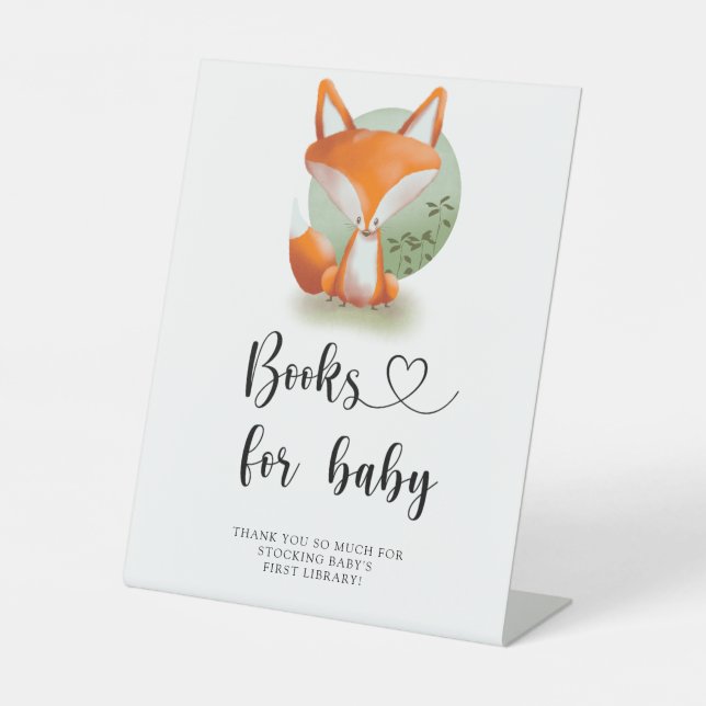Expositor En L Woodland Fox - libros para bebé (Anverso)