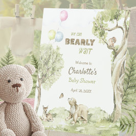 Expositor En L Woodland Friends Bearly Wait Baby Shower