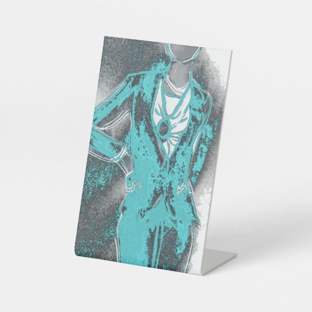 Expositor En L Wrinkle Wear Pedestal Rótulo (Anverso)