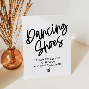 Expositor En L Zapatos De Baile Para Rótulo De Boda De Pies Dolor