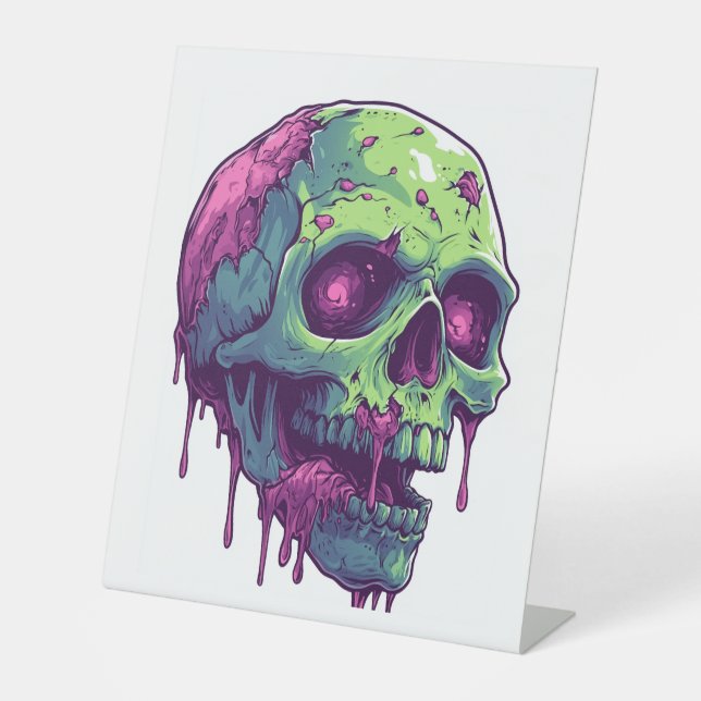 Expositor En L Zombie Skull Apocalypse (Anverso)