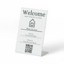 Zona Wifi Minimalista Simple Blanca y Beige Elegan