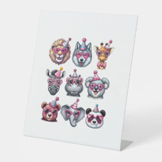 Expositor En L Zoo Animals Birthday Party Wildlife Lovers Boys Gi