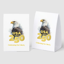 Águila calva al aguarela & oro de EE. UU. 250