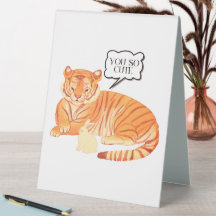 Amistad de Tigre y Conejo – Ilustración de Animale