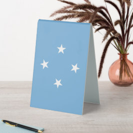 Expositor Triangular Bandera de los Estados Federados de Micronesia