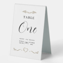 Boda Tabletop Rótulos mínimos