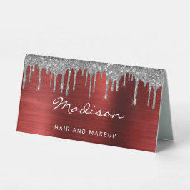 Expositor Triangular Cabello Y Maquillaje Profesional De Plata Purpurin