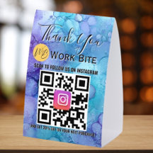 Código Qr de Instagram de Negocios de Acuarela de