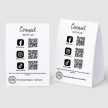 Conéctate con nosotros Código QR de redes sociales