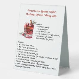 Expositor Triangular Cranberry Cinnamon Navidades Signature Coctel