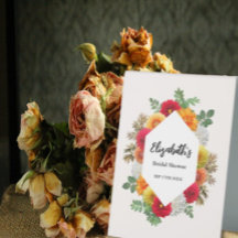 Dalia floral otoño Bridal Shower
