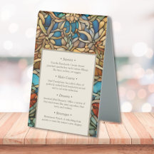 Fiesta de Jubilación de Vidrio Manchado con Mosaic