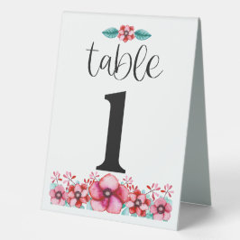 Expositor Triangular Floral número uno