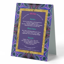 Groovy Blacklight Love Special Event Menu