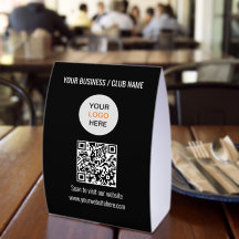 Logotipo de código QR simple negro sitio web papel