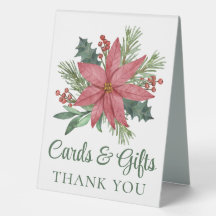 Navidades florales de Poinsettia Cards Wedding Gif