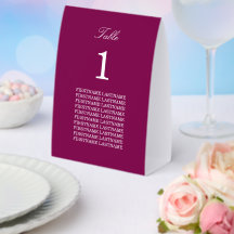 Nombres de invitados vino de morera papel mesa car