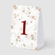 Números de mesa elegantes y personalizables