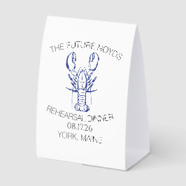 Expositor Triangular Pegatina de cena de ensayo de boda de langosta cos