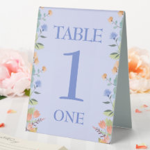 Personalizable floral de Periwinkle