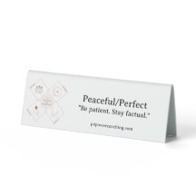 Placa de escritorio de plástico pacífica/perfecta