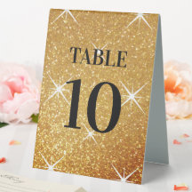 Purpurina dorado personalizado espumoso número de 