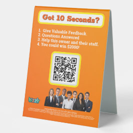 Expositor Triangular Rótulo de carpas de tabla