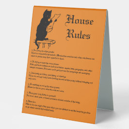 Expositor Triangular Rótulo de Halloween Party