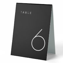 Tabla moderna Minimalista en blanco y negro número