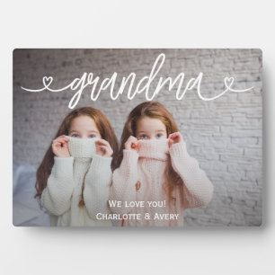 Expositora Abuela: Te queremos, placa fotográfica personaliza
