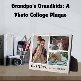 Expositora Abuelitos del abuelo: Una placa de Collage de foto