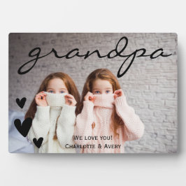 Expositora Abuelo, te queremos, placa fotográfica personaliza