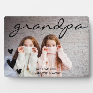 Expositora Abuelo, te queremos, placa fotográfica personaliza