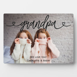Expositora Abuelo, te queremos, placa fotográfica personaliza