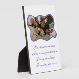 Expositora Amigo en el bosque Tabletop placa 5x7 con Easel