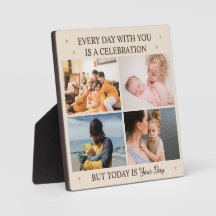 Amor Familiar – Placa de 4 Fotos del Día del Hijo