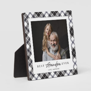 Expositora Black Placa del mejor abuelo de la historia