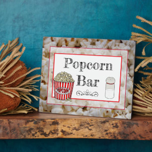 Expositora Boda de barra de palomitas o placa de Rótulo Baby 