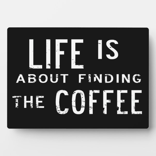 Expositora Buscar la placa del café (Frente)