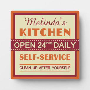 Expositora Cocina - nombre personalizado - placa