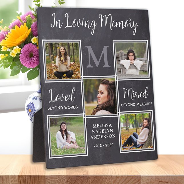 Expositora Colage de Fotos en Memoria Placa Conmemorativa (Subido por el creador)