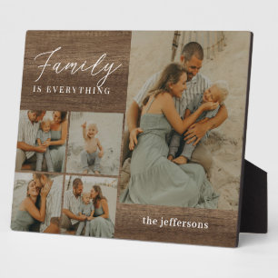 Expositora Collage familiar Rústica moderna placa de escritor