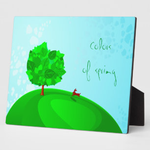 Expositora Colores de la primavera, placa