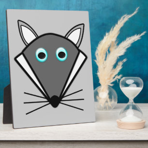 Expositora Cute placa de Halloween lobo