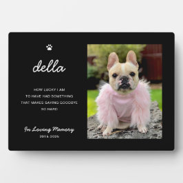 Expositora Elegante memorial para mascotas | Placa conmemorat