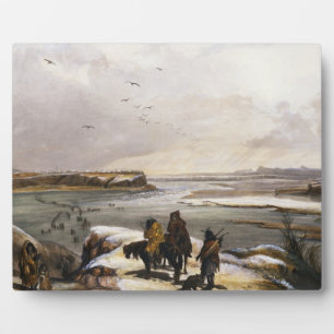 Expositora Fort Clark en Misuri, febrero de 1834, placa 1